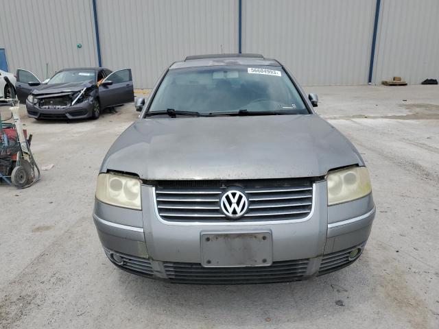 WVWPD63BX2P285450 - 2002 VOLKSWAGEN PASSAT GLS GRAY photo 5