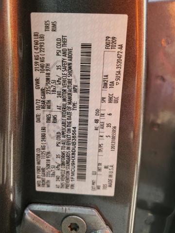 1FMCU9HX8DUB38564 - 2013 FORD ESCAPE SEL 灰色 照片 14