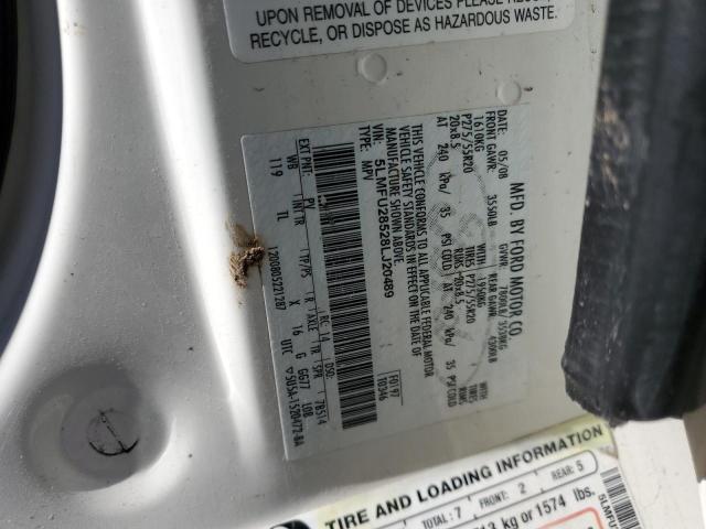 5LMFU28528LJ20489 - 2008 LINCOLN NAVIGATOR თეთრი ფოტო 13