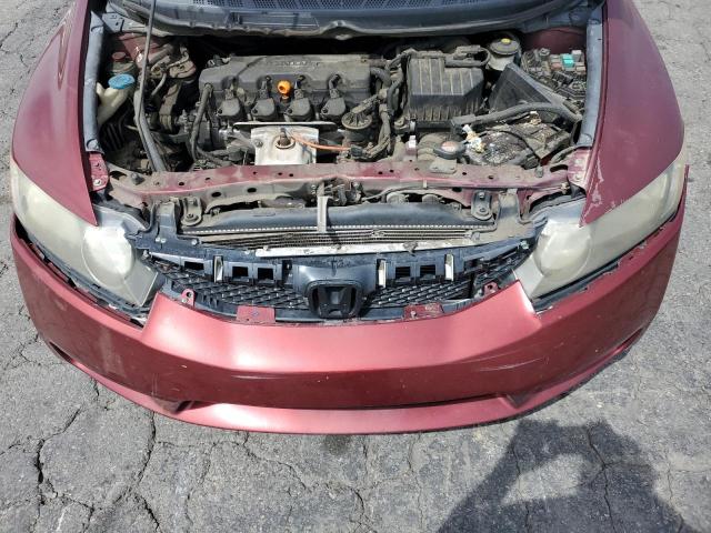 19XFA1F68AE078009 - 2010 HONDA CIVIC LX-S BURGUNDY photo 11