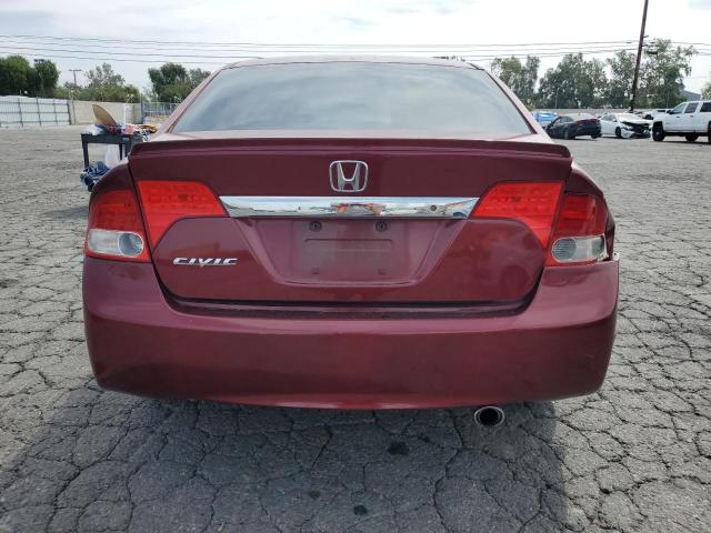 19XFA1F68AE078009 - 2010 HONDA CIVIC LX-S BURGUNDY photo 6