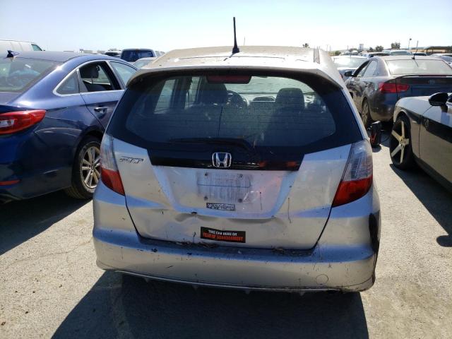 JHMGE8H52CC031167 - 2012 HONDA FIT SPORT SILVER photo 6