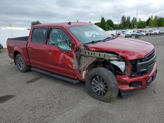 1FTEW1E49KFB52218 - 2019 FORD F150 SUPERCREW RED photo 4