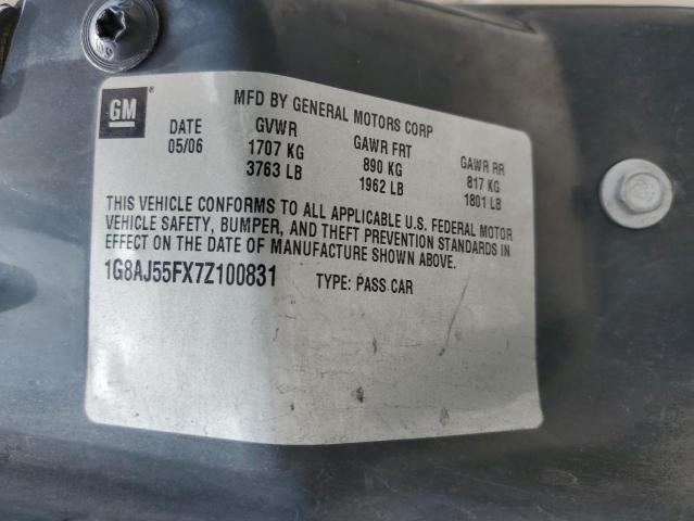 1G8AJ55FX7Z100831 - 2007 SATURN ION LEVEL 2 TAN photo 12