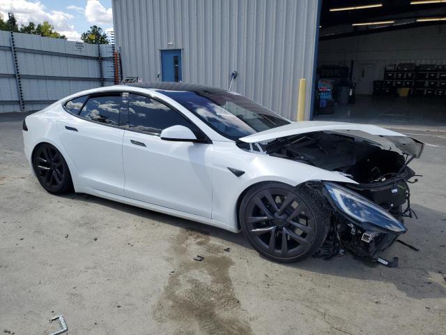 5YJSA1E57NF474679 - 2022 TESLA MODEL S WHITE photo 4