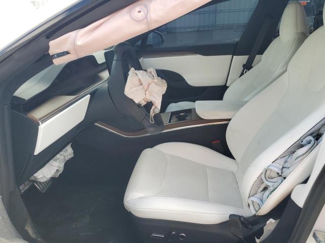 5YJSA1E57NF474679 - 2022 TESLA MODEL S WHITE photo 7