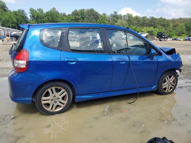 JHMGD38677S053823 - 2007 HONDA FIT S 蓝色 照片 3