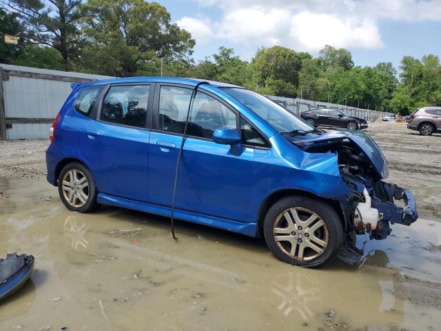 JHMGD38677S053823 - 2007 HONDA FIT S 蓝色 照片 4