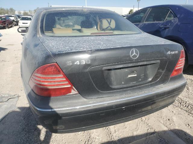 WDBNG83J93A364063 - 2003 MERCEDES-BENZ S 430 4MATIC BLACK photo 6