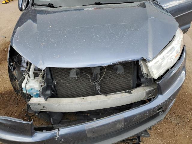 5TDJKRFH2ES066070 - 2014 TOYOTA HIGHLANDER XLE BLUE photo 12