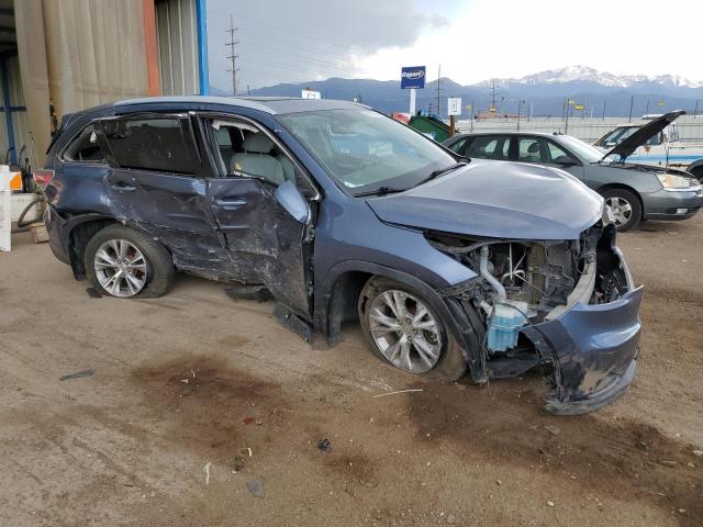 5TDJKRFH2ES066070 - 2014 TOYOTA HIGHLANDER XLE BLUE photo 4
