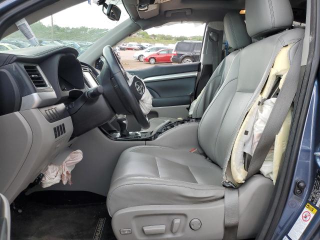 5TDJKRFH2ES066070 - 2014 TOYOTA HIGHLANDER XLE BLUE photo 7