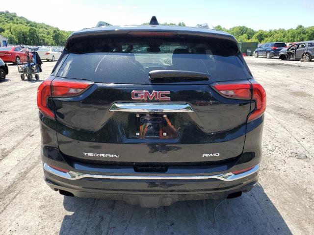 3GKALXEX6JL140783 - 2018 GMC TERRAIN DENALI BLACK photo 6