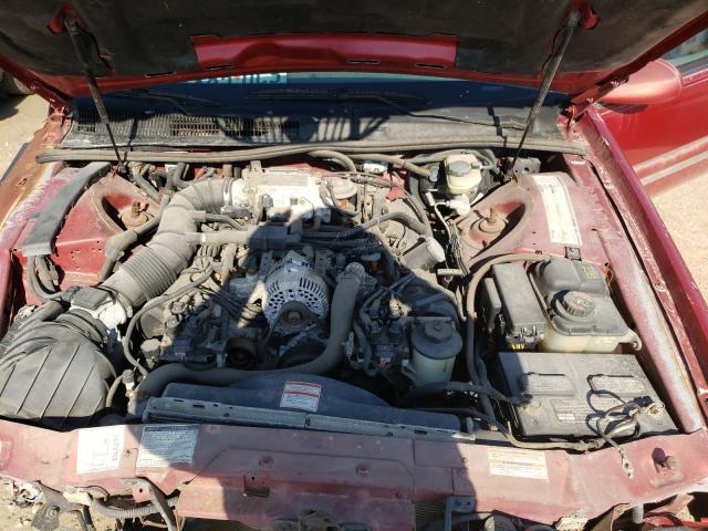 1MELM62W4VH600601 - 1997 MERCURY COUGAR XR7 RED photo 7