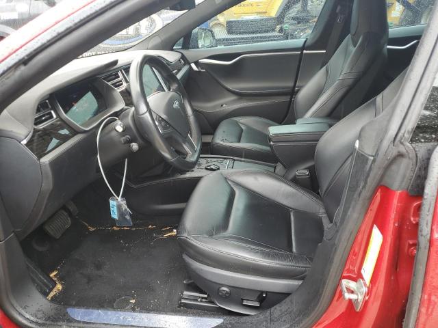 5YJSA1E24GF156107 - 2016 TESLA MODEL S RED photo 7