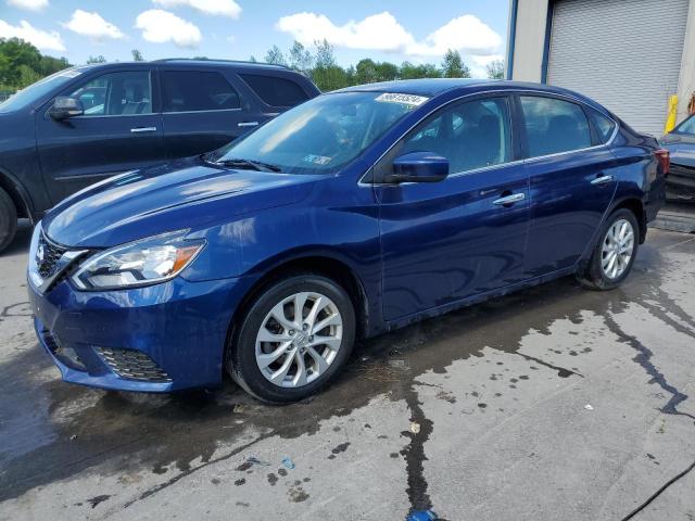 3N1AB7AP9KY418748 - 2019 NISSAN SENTRA S BLUE photo 1