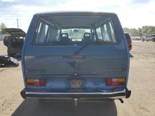 WV2YB0256FH040391 - 1985 VOLKSWAGEN VANAGON BUS BLUE photo 6