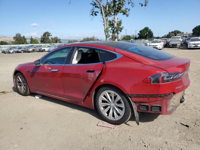 5YJSA1E18HF215359 - 2017 TESLA MODEL S წითელი ფოტო 2