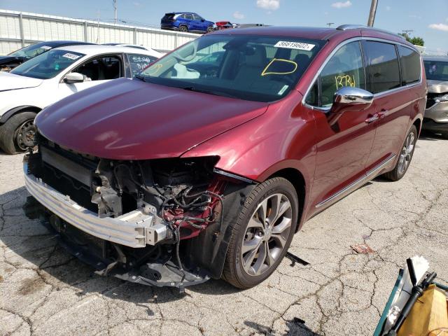 2C4RC1GG9HR647621 - 2017 CHRYSLER PACIFICA LIMITED BURGUNDY photo 2