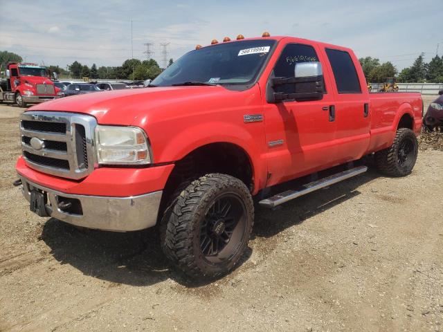 1FTWW31P05EB53641 - 2005 FORD F350 SRW SUPER DUTY RED photo 1