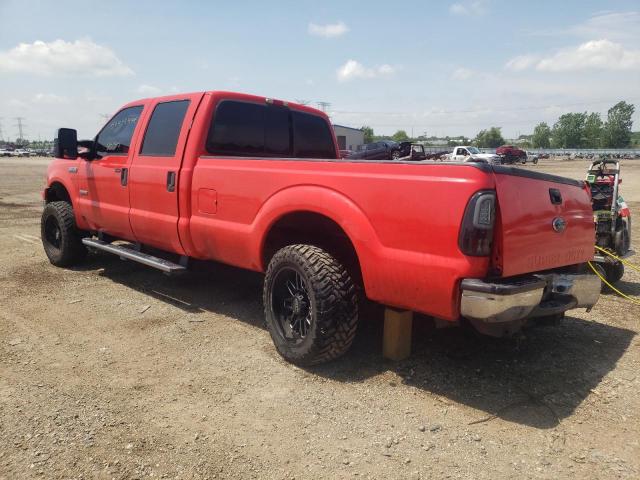 1FTWW31P05EB53641 - 2005 FORD F350 SRW SUPER DUTY RED photo 2