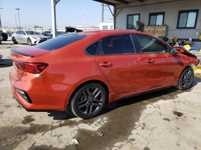 3KPF34AD3LE234266 - 2020 KIA FORTE GT LINE ORANGE photo 3