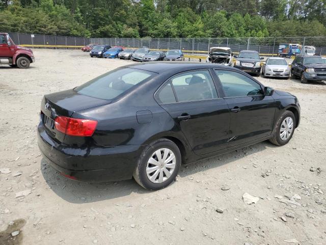3VW2K7AJ0EM407952 - 2014 VOLKSWAGEN JETTA BASE Schwarz Foto 3