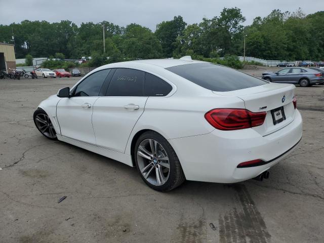 WBA4J3C52KBL11361 - 2019 BMW 430XI GRAN COUPE WHITE photo 2