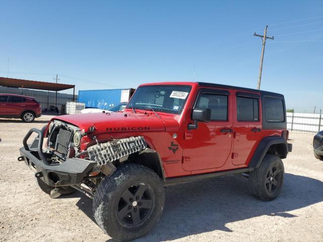 1C4BJWFG6EL285127 - 2014 JEEP WRANGLER RUBICON RED photo 1