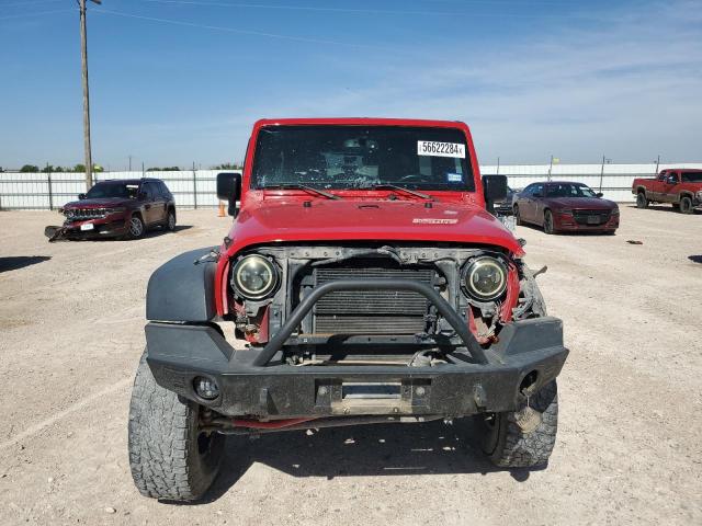 1C4BJWFG6EL285127 - 2014 JEEP WRANGLER RUBICON RED photo 5