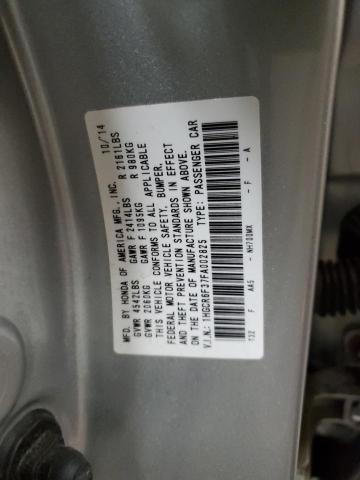 1HGCR6F37FA002825 - 2015 HONDA ACCORD HYBRID SILVER photo 12