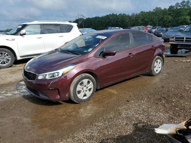 3KPFK4A7XHE146318 - 2017 KIA FORTE LX BURGUNDY photo 1