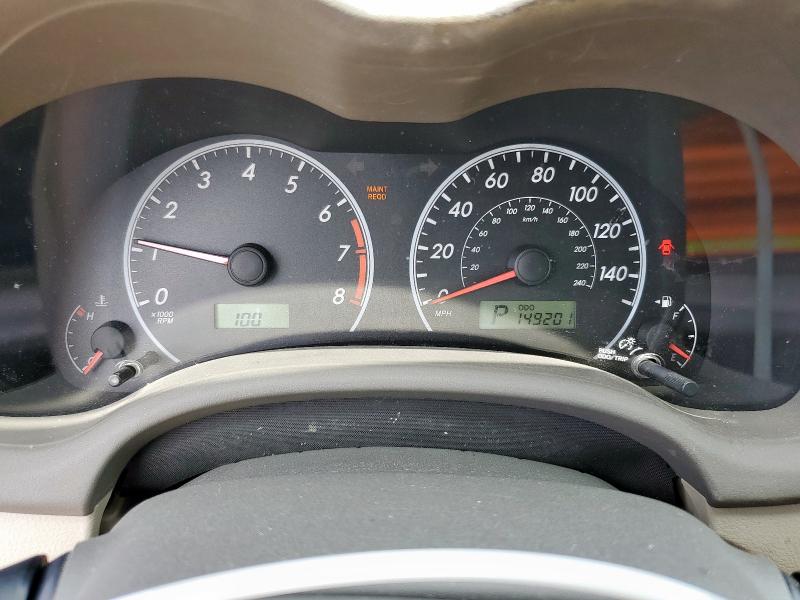 1NXBU40E49Z138772 - 2009 TOYOTA COROLLA BASE Қара фото 9