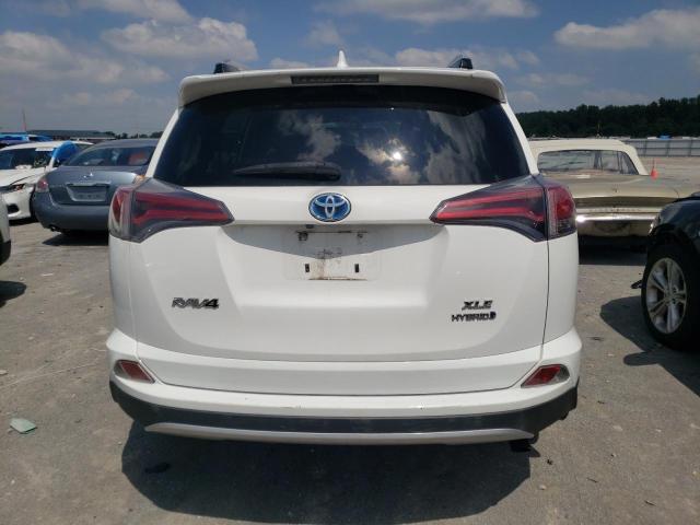 JTMRJREV4GD027296 - 2016 TOYOTA RAV4 HV XLE WHITE photo 6