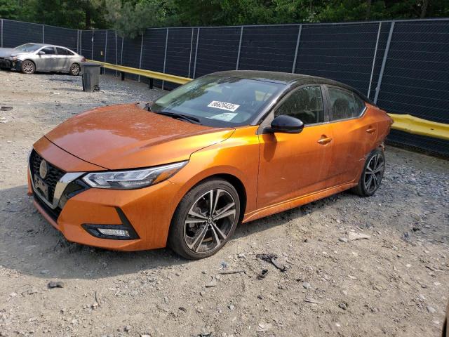 3N1AB8DV5MY231445 - 2021 NISSAN SENTRA SR ORANGE photo 1