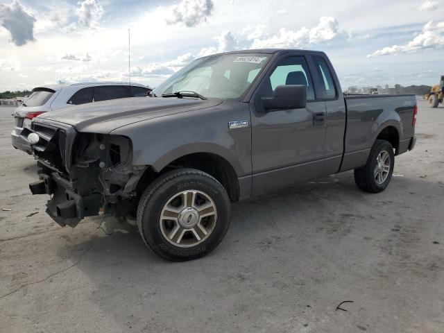 1FTRF12W08KD80440 - 2008 FORD F150 GRAY photo 1