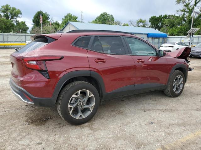 KL77LHE25RC188005 - 2024 CHEVROLET TRAX 1LT MAROON photo 3