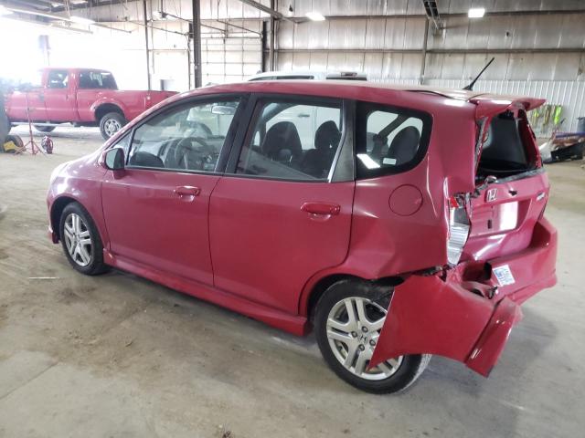 JHMGD38617S037326 - 2007 HONDA FIT S RED photo 2