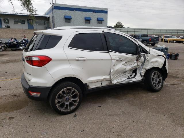 MAJ6P1WL4JC178660 - 2018 FORD ECOSPORT TITANIUM WHITE photo 3