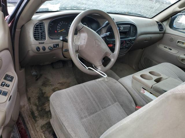 5TBBT4415YS035953 - 2000 TOYOTA TUNDRA ACCESS CAB წითელი ფოტო 8