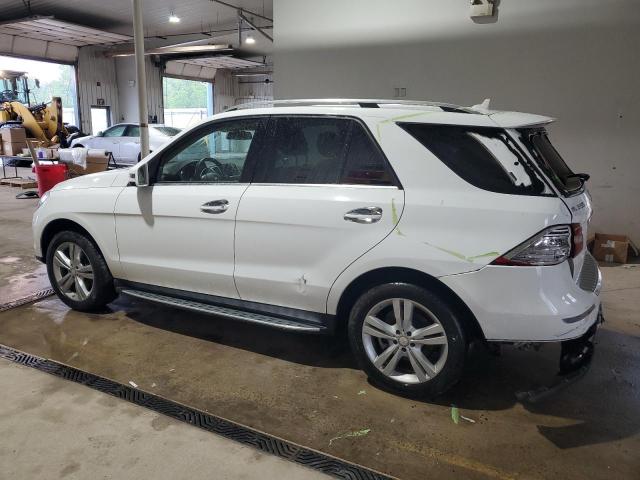 4JGDA5HB5FA519979 - 2015 MERCEDES-BENZ ML 350 4MATIC WHITE photo 2