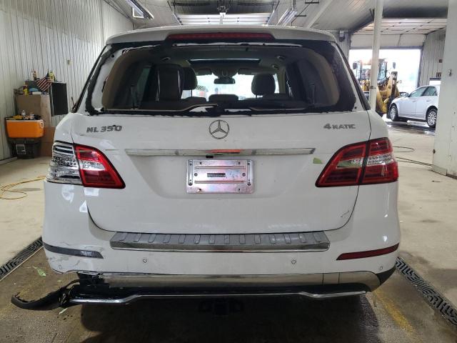 4JGDA5HB5FA519979 - 2015 MERCEDES-BENZ ML 350 4MATIC WHITE photo 6