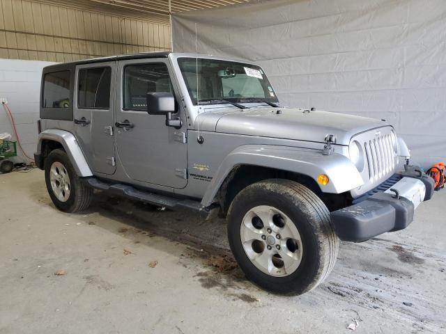 1C4BJWEGXEL189082 - 2014 JEEP WRANGLER U SAHARA SILVER photo 4