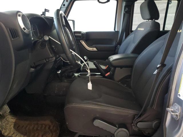 1C4BJWEGXEL189082 - 2014 JEEP WRANGLER U SAHARA SILVER photo 7