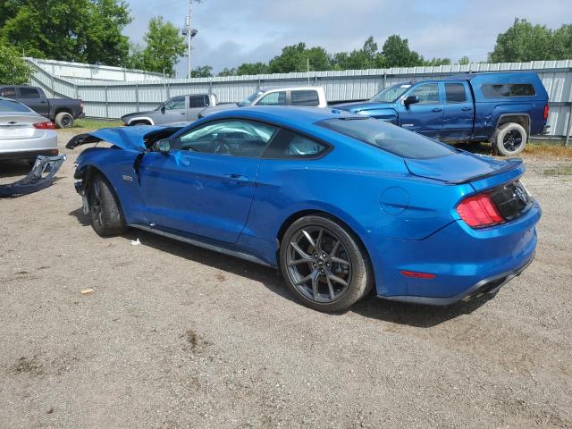 1FA6P8TD5L5126841 - 2020 FORD MUSTANG BLUE photo 2