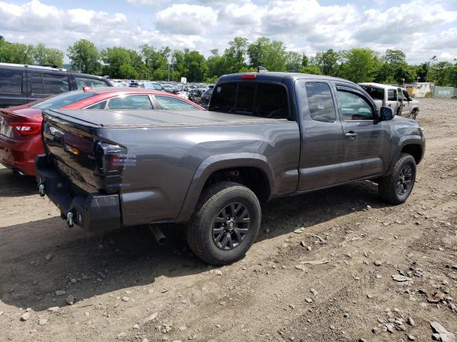 3TYSZ5AN9MT010457 - 2021 TOYOTA TACOMA ACCESS CAB ნაცრისფერი ფოტო 3