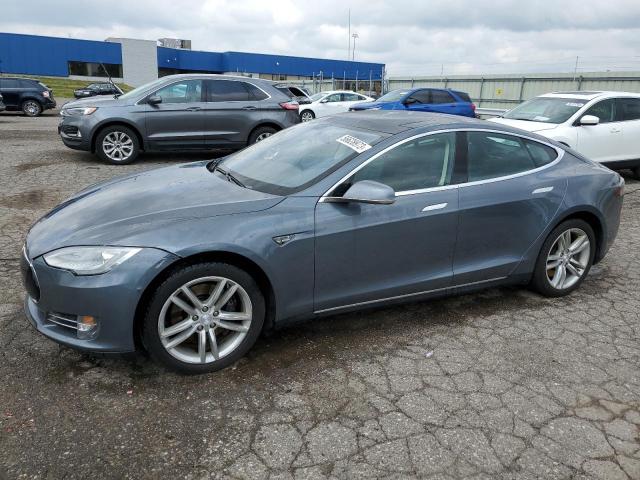 5YJSA1CN8DFP09155 - 2013 TESLA MODEL S Մոխրագույն լուսանկար 1