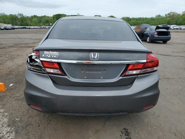 2HGFB2F98DH541564 - 2013 HONDA CIVIC EXL GRAY photo 6