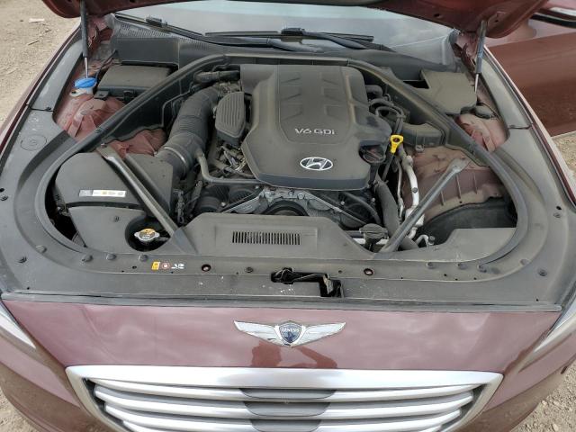 KMHGN4JEXFU087758 - 2015 HYUNDAI GENESIS 3.8L MAROON photo 11