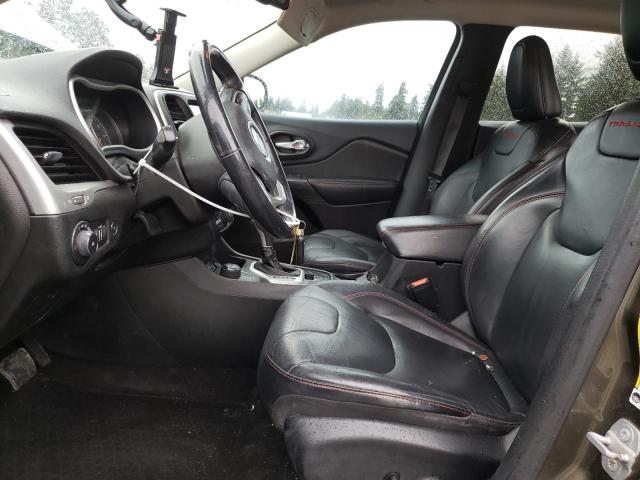 1C4PJMBS3FW696649 - 2015 JEEP CHEROKEE TRAILHAWK 绿色 照片 7